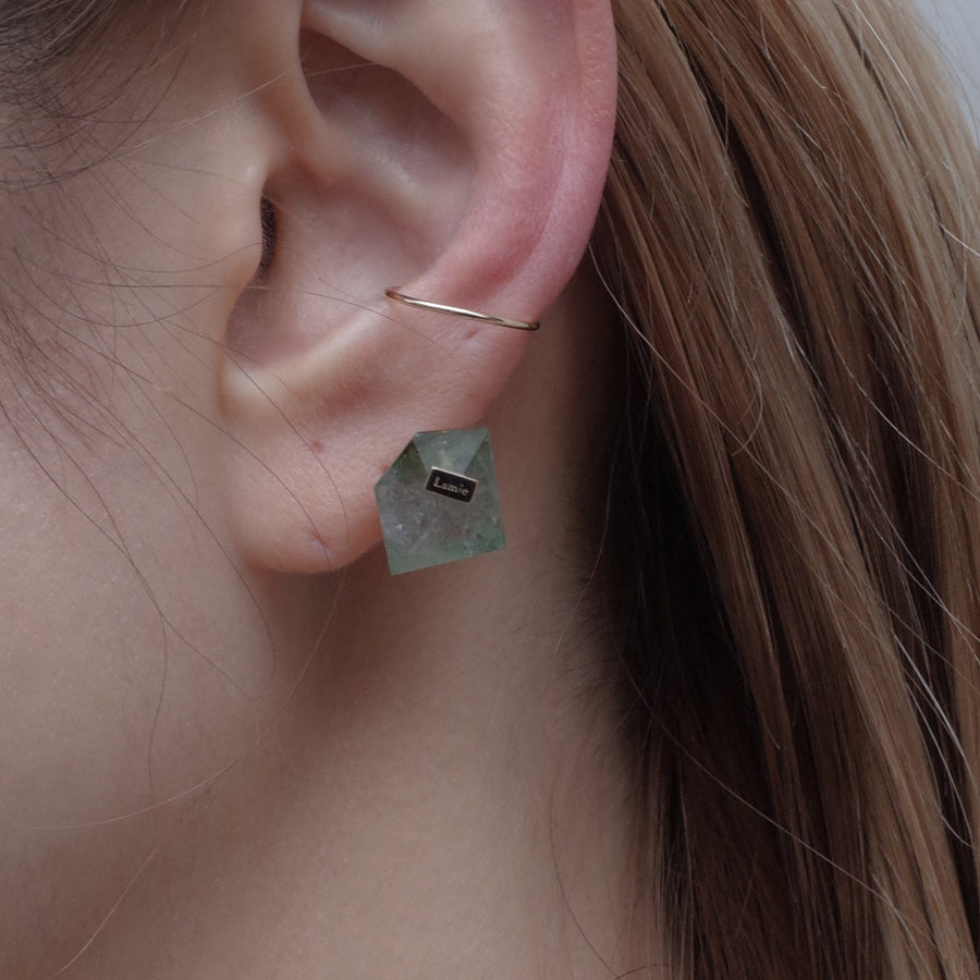 Bag Earrings No. 2033/ Tourmaline