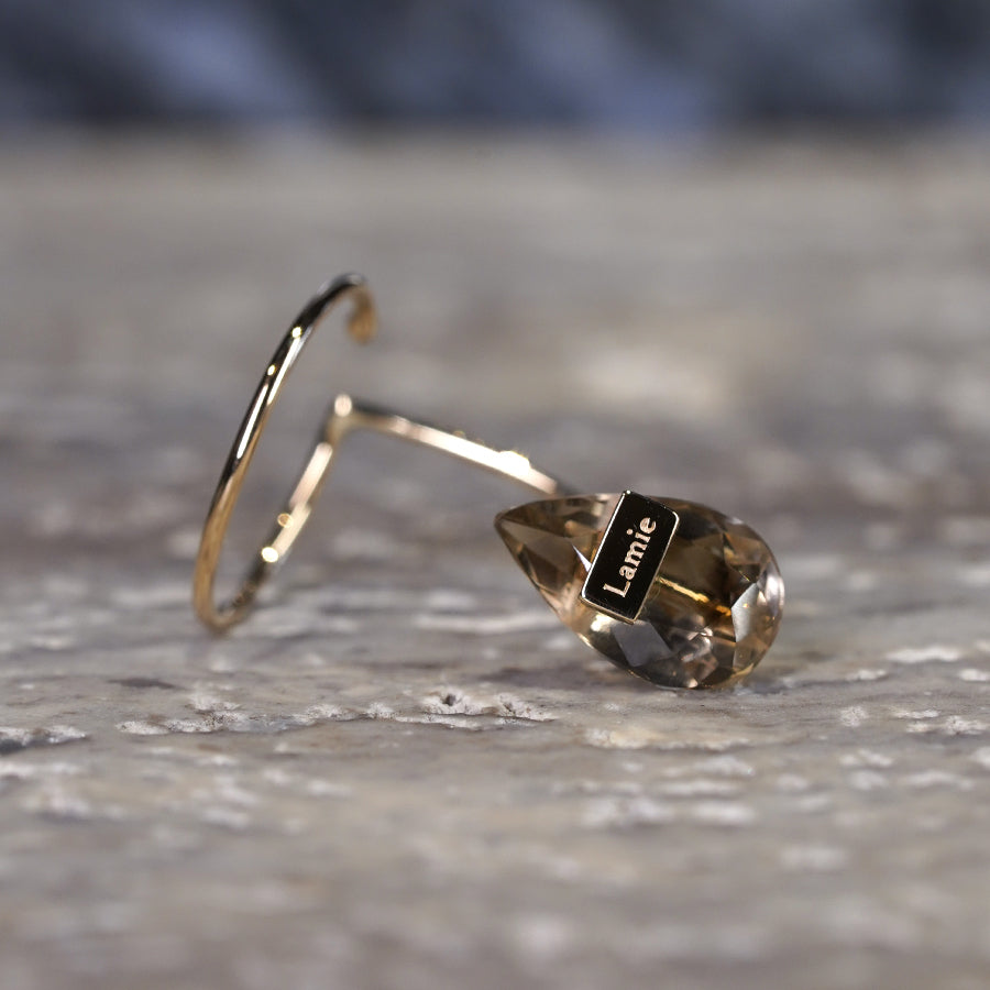 Bag イヤカフ №4338/ バイカラーQuartz | Lamie (ラミエ) Jewelry