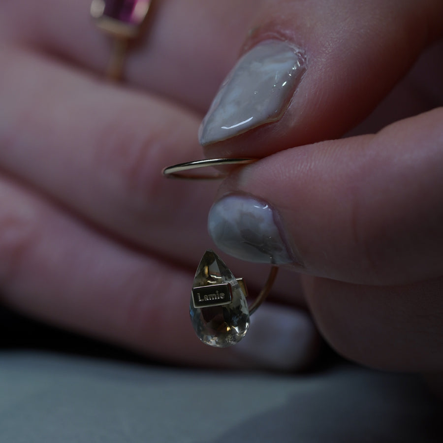 Bag イヤカフ №4338/ バイカラーQuartz | Lamie (ラミエ) Jewelry