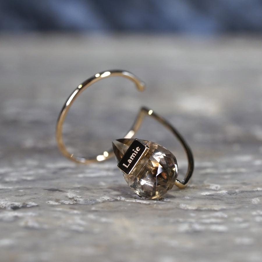 Bag Earrings No. 2033/ Tourmaline