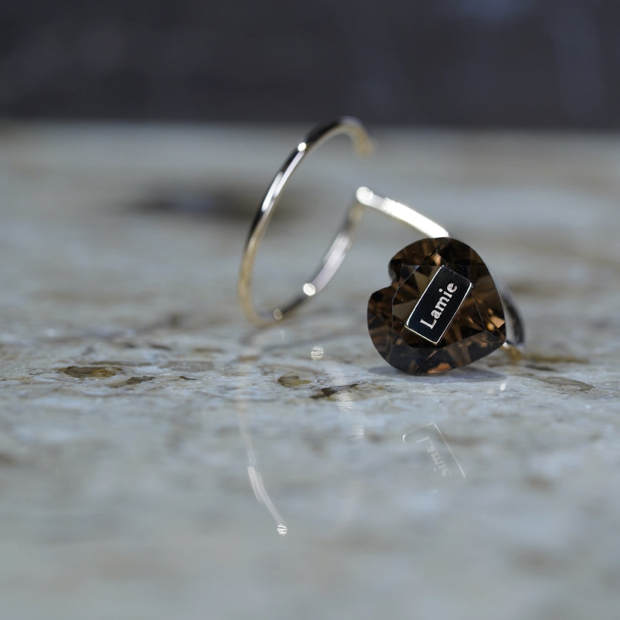 Bag イヤカフ  №4341/ Smoky Quartz