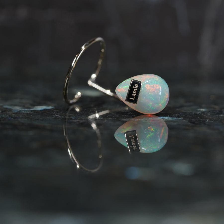 Bag Earrings No. 2033/ Tourmaline