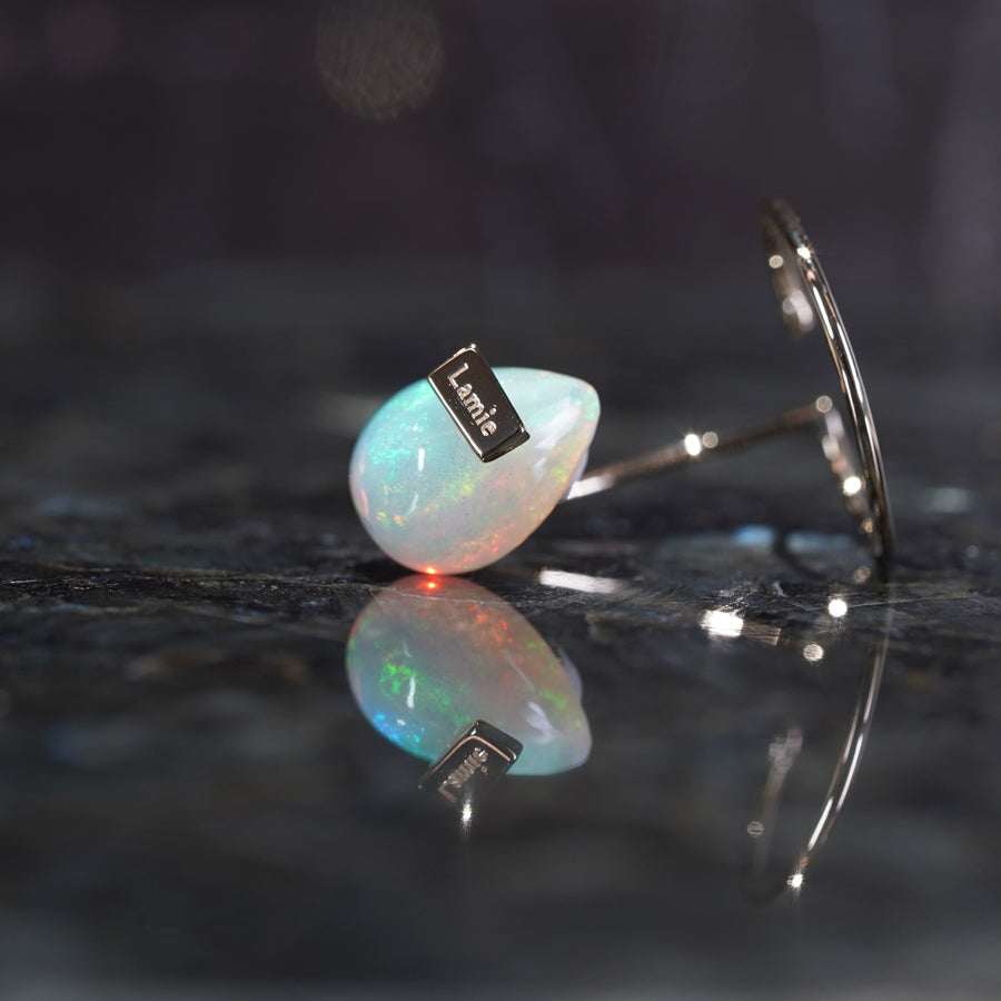 Bag Earrings No. 2033/ Tourmaline