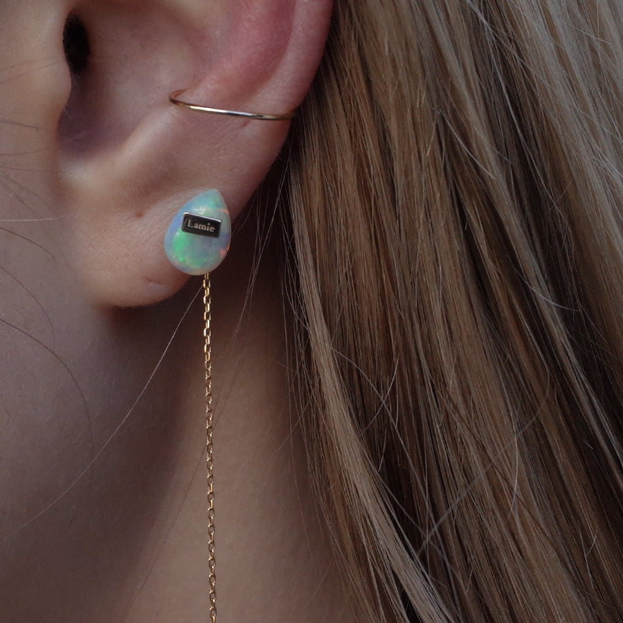 Bag Earrings No. 2033/ Tourmaline