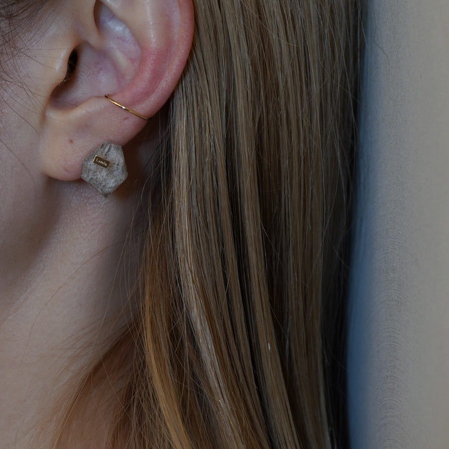 Bag イヤカフ  №4347/ Garden Tourmaline in Quartz