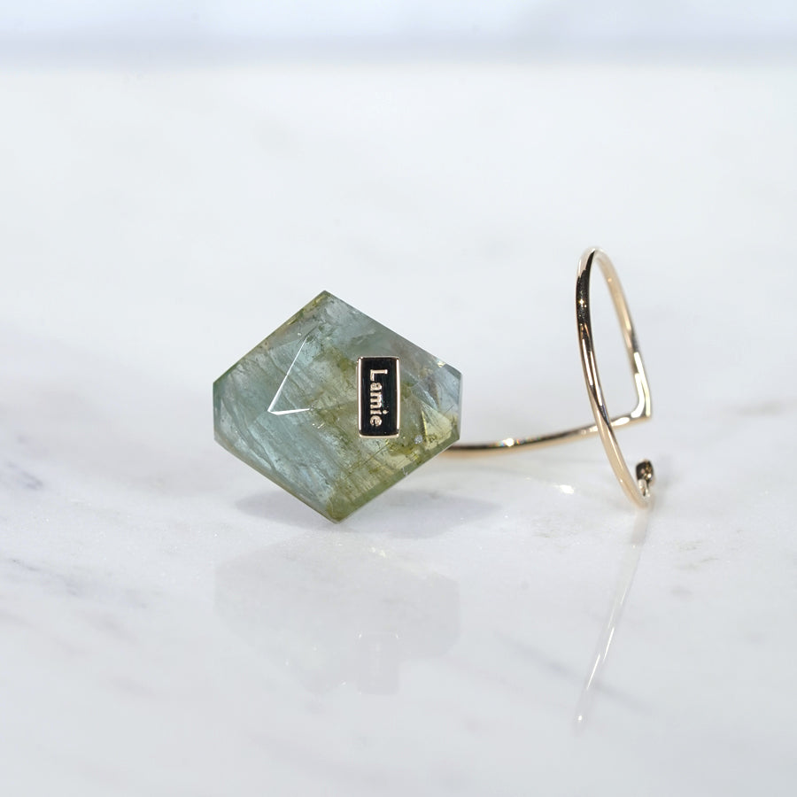 Bag Earrings No. 2033/ Tourmaline