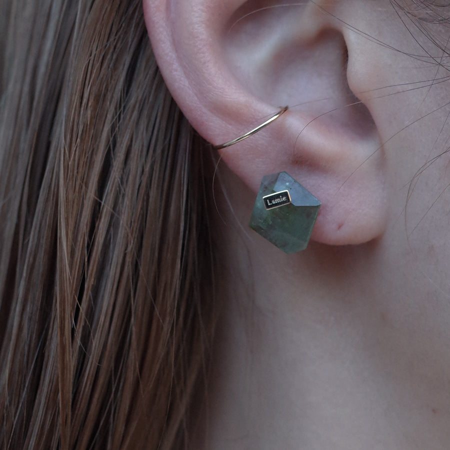 Bag Earrings No. 2033/ Tourmaline