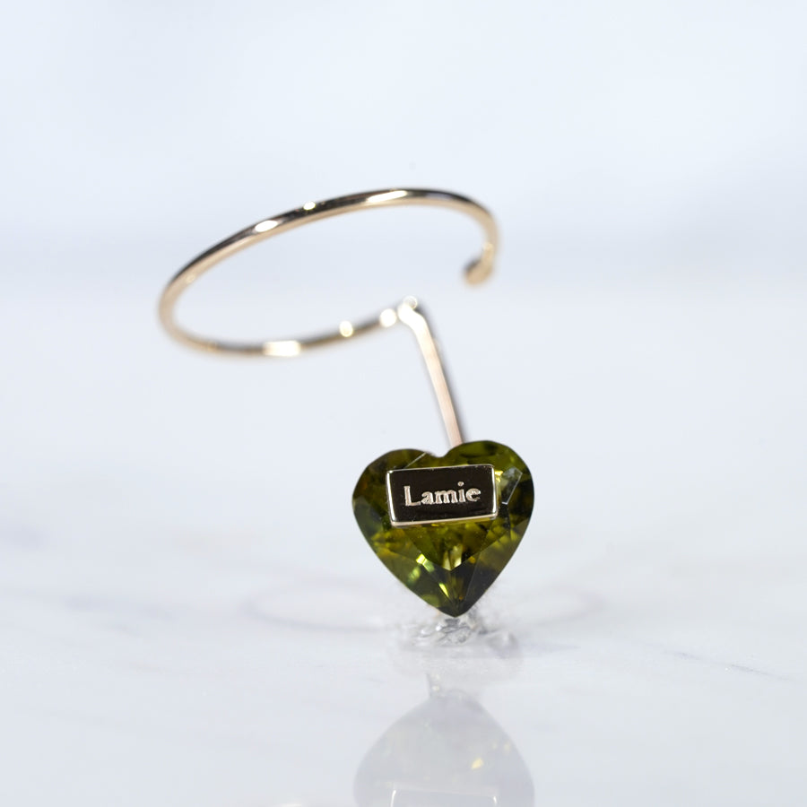Bag Earrings No. 2033/ Tourmaline