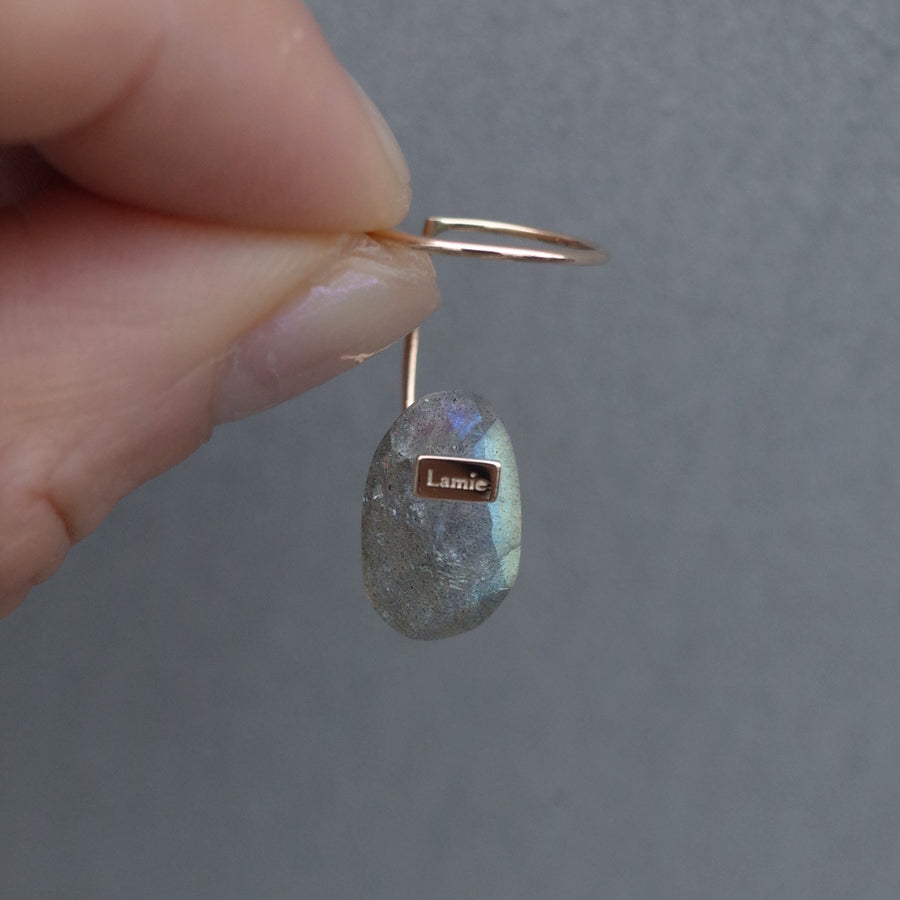 Bag Earrings No. 2033/ Tourmaline