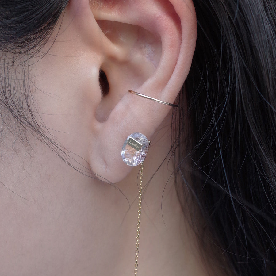 Bag Earrings No. 2033/ Tourmaline