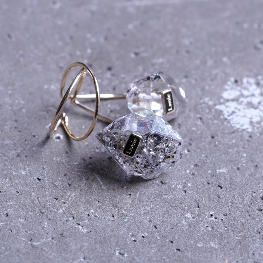 Bag イヤカフ  №4378/ Herkimer Diamond