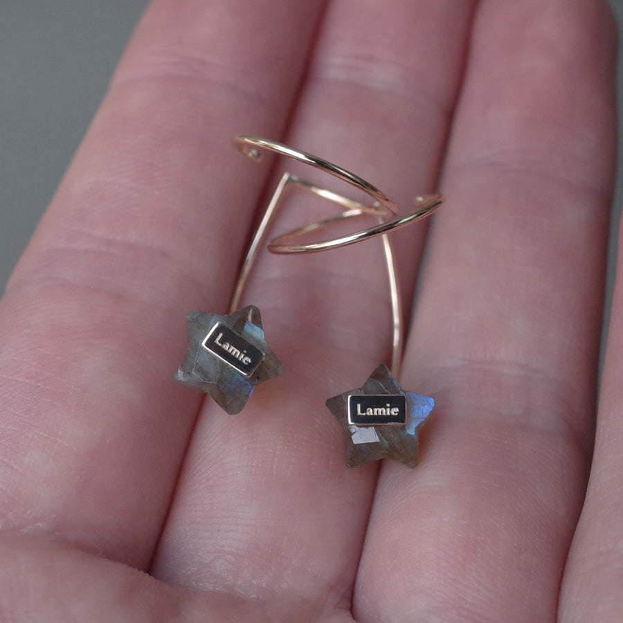 Bag Earrings No. 2033/ Tourmaline