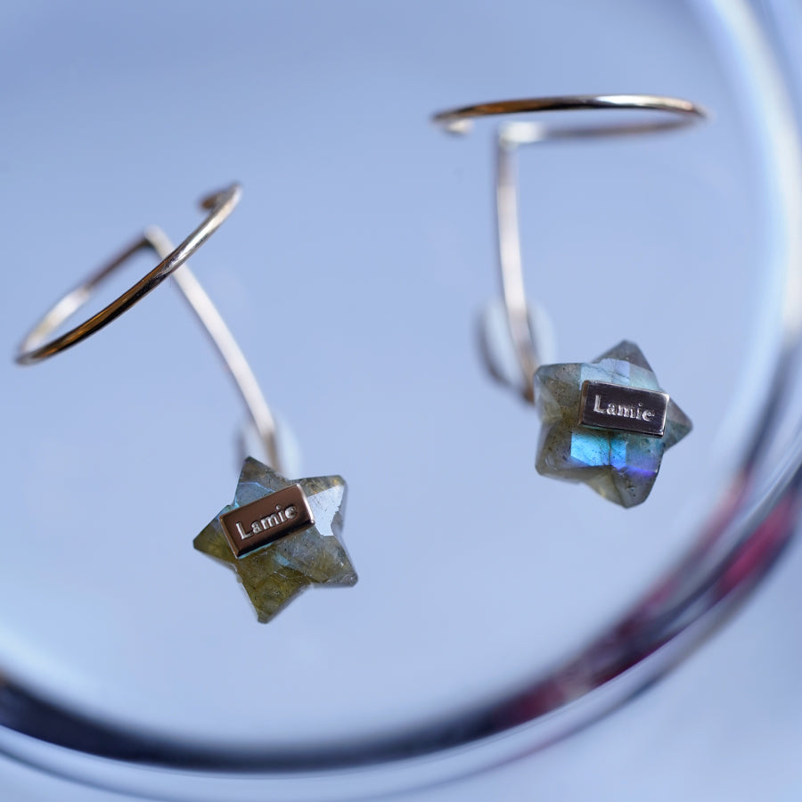 Bag Earrings No. 2033/ Tourmaline