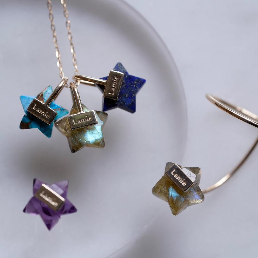 Bag Earrings No. 2033/ Tourmaline