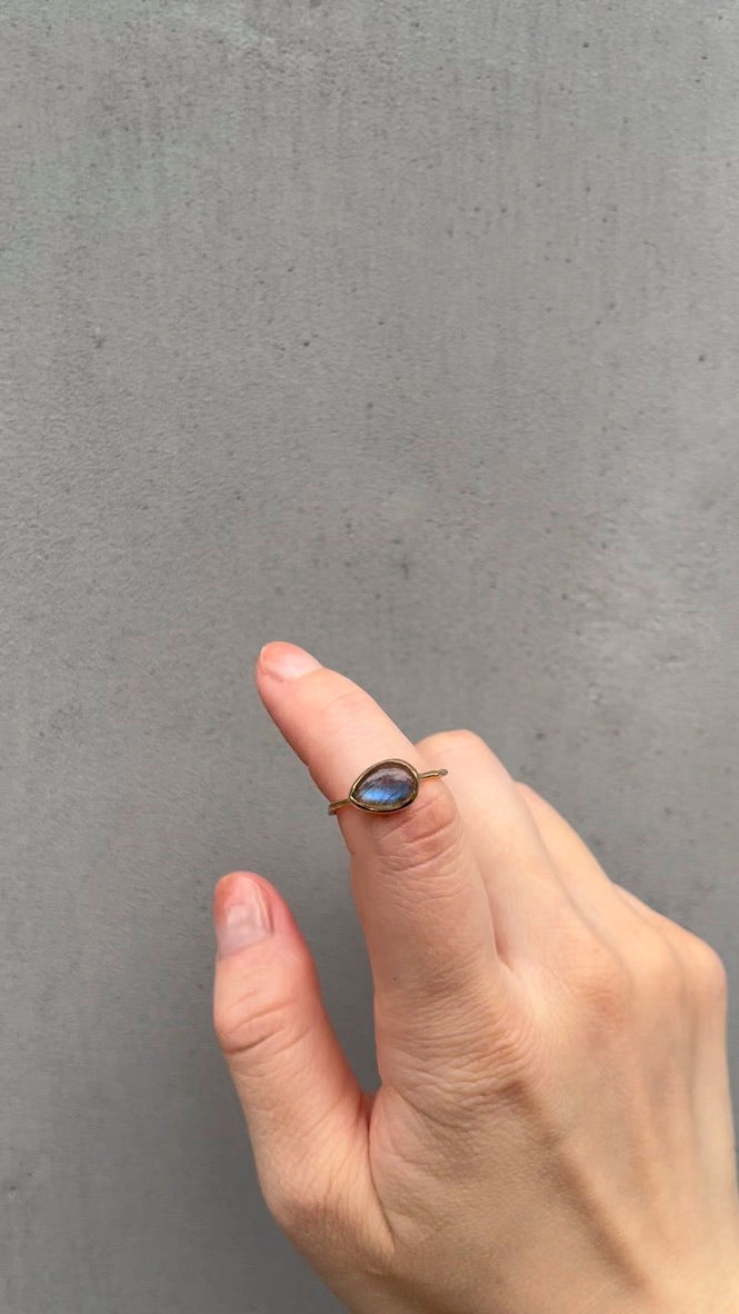 Charm Ring No.1773/ Labradorite