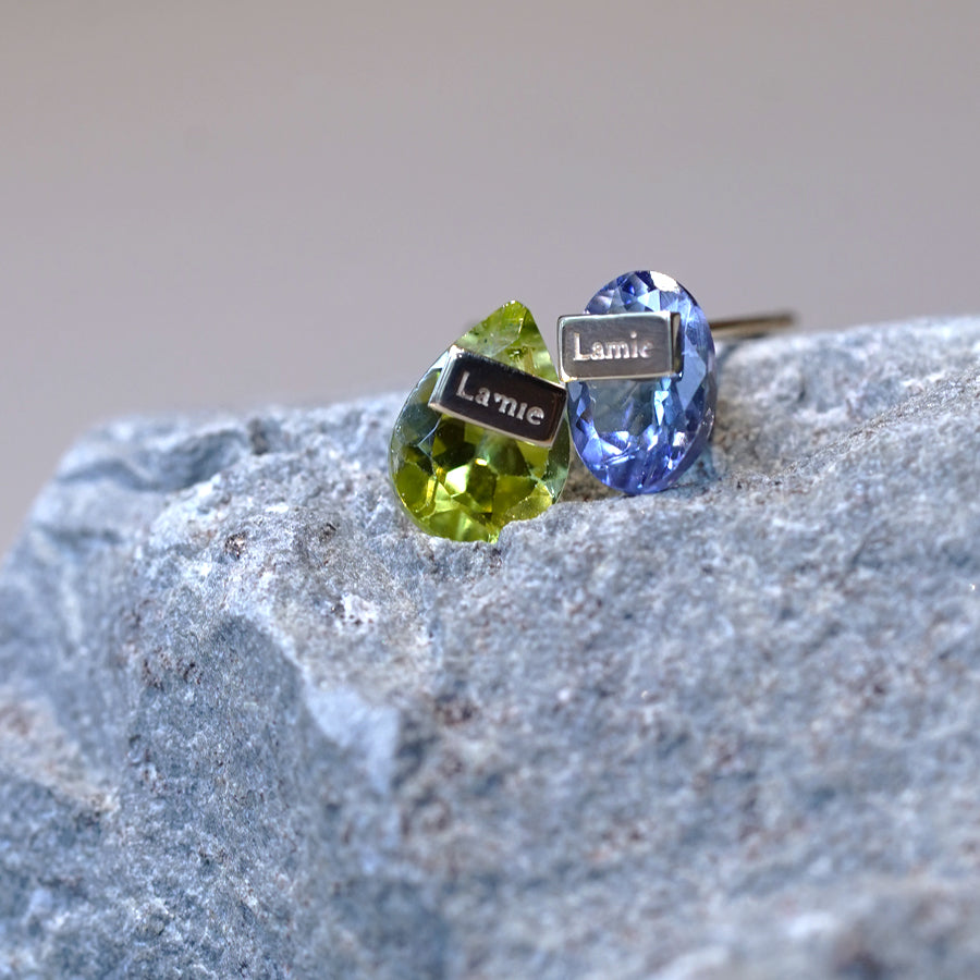 Bag ピアス  №8007/ Peridot