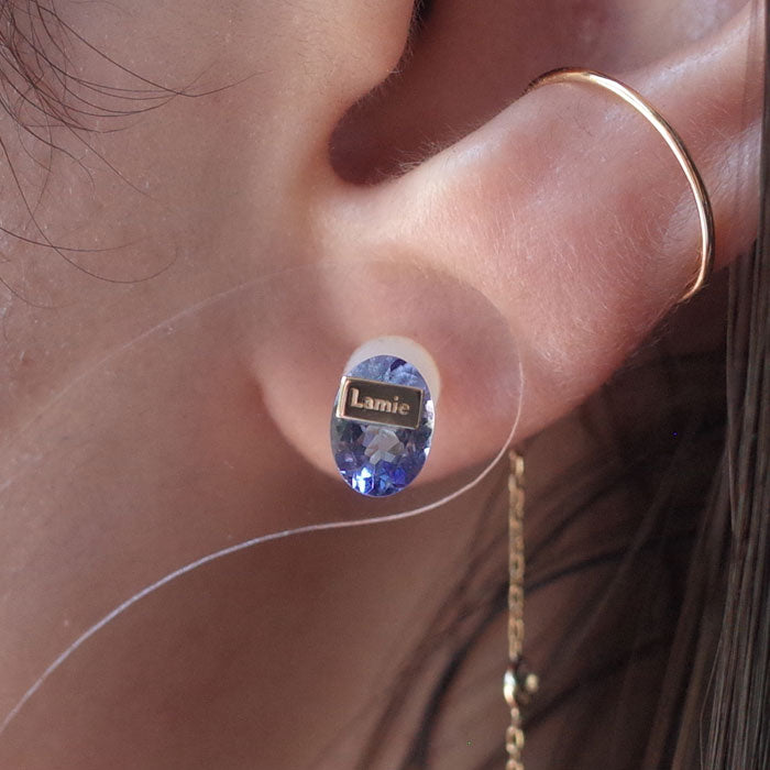 Bag ピアス  №8009/Tanzanite