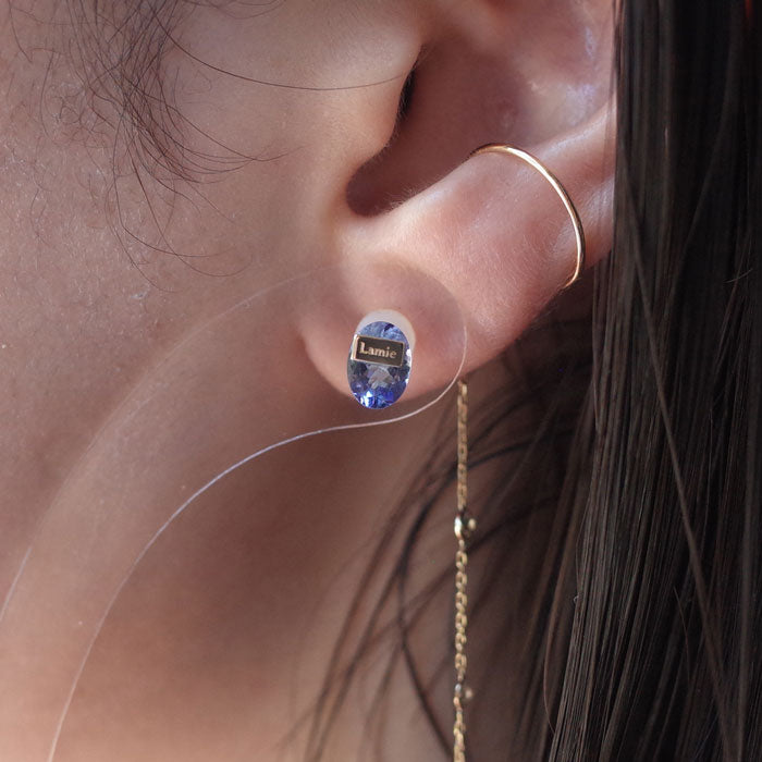 Bag ピアス  №8009/Tanzanite