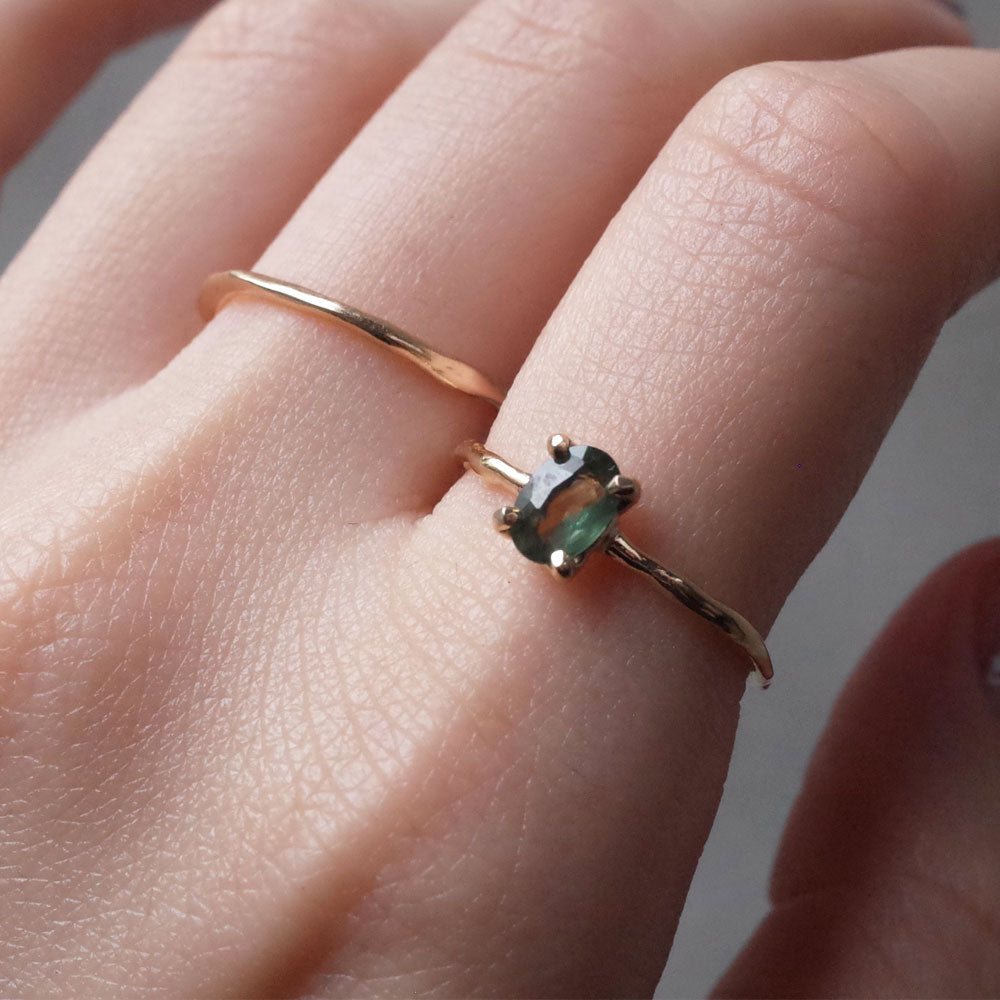 Charm Ring No.929/Sapphire (Green)