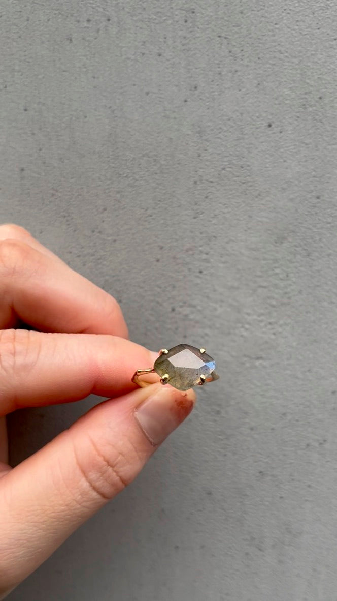 Charm Ring No.1772/ Labradorite