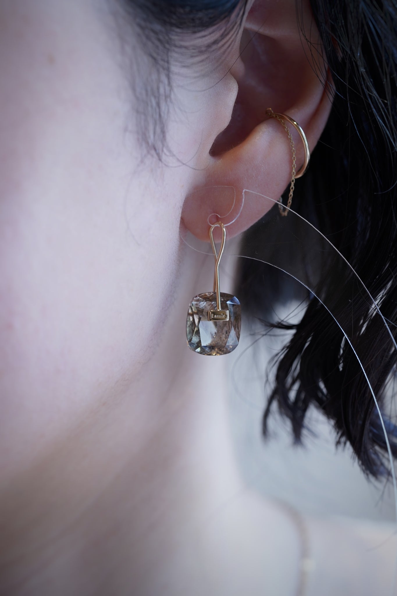 Bag Earrings No. 2033/ Tourmaline