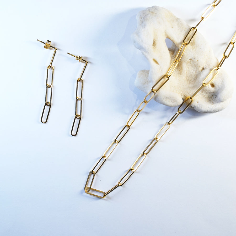 Chain earrings (Gold)