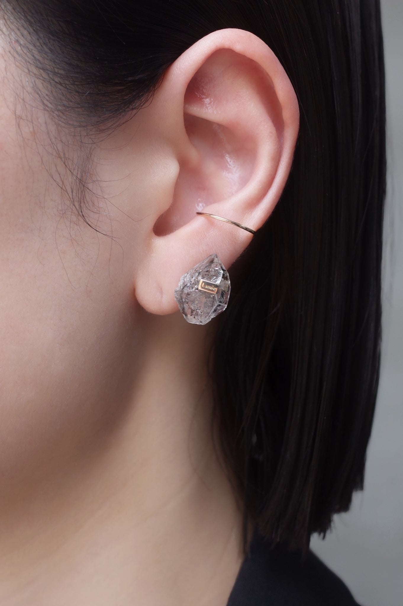 Bag イヤカフ  №4378/ Herkimer Diamond