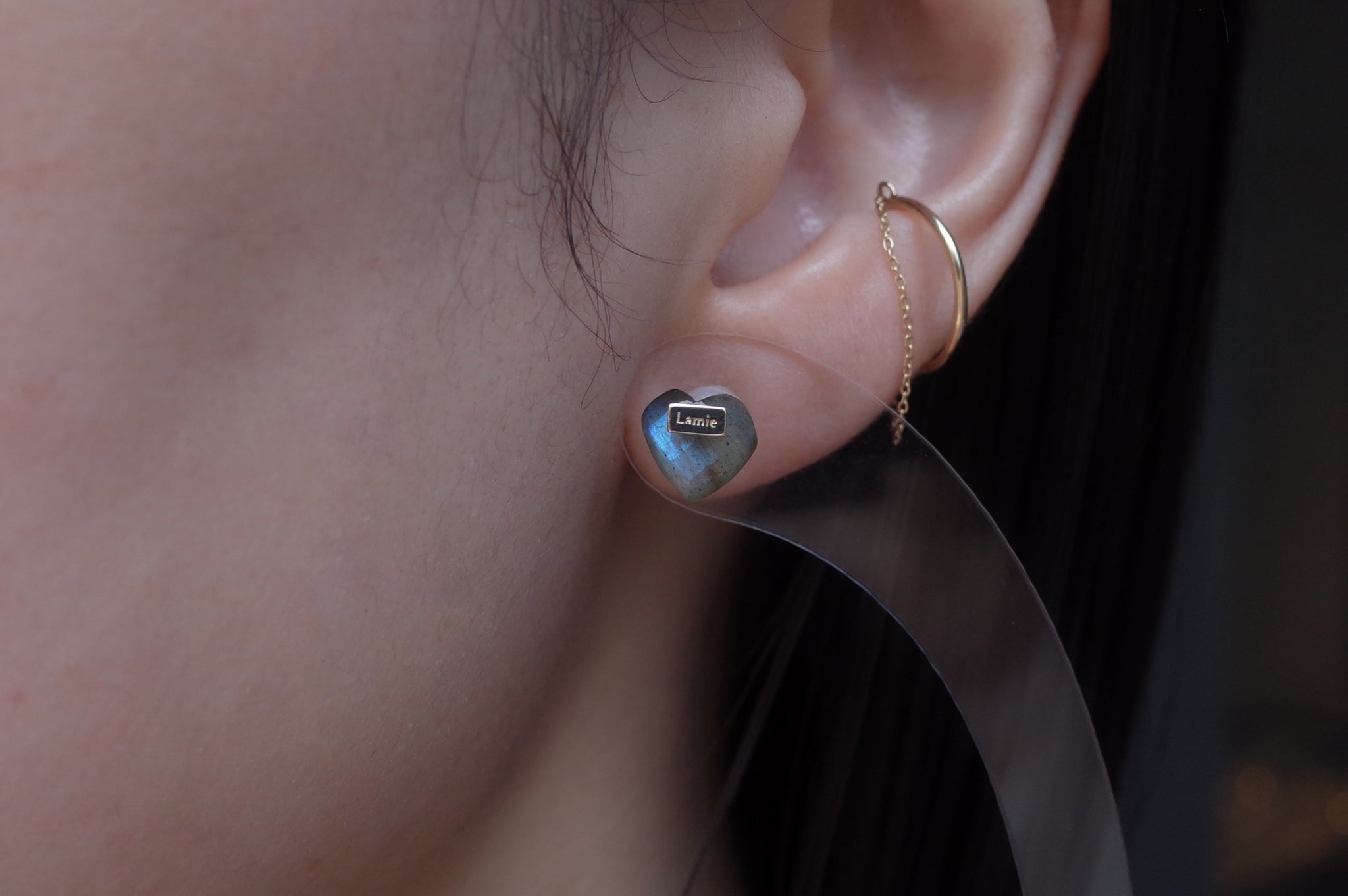 Bag ピアス  №3605/ Labradorite