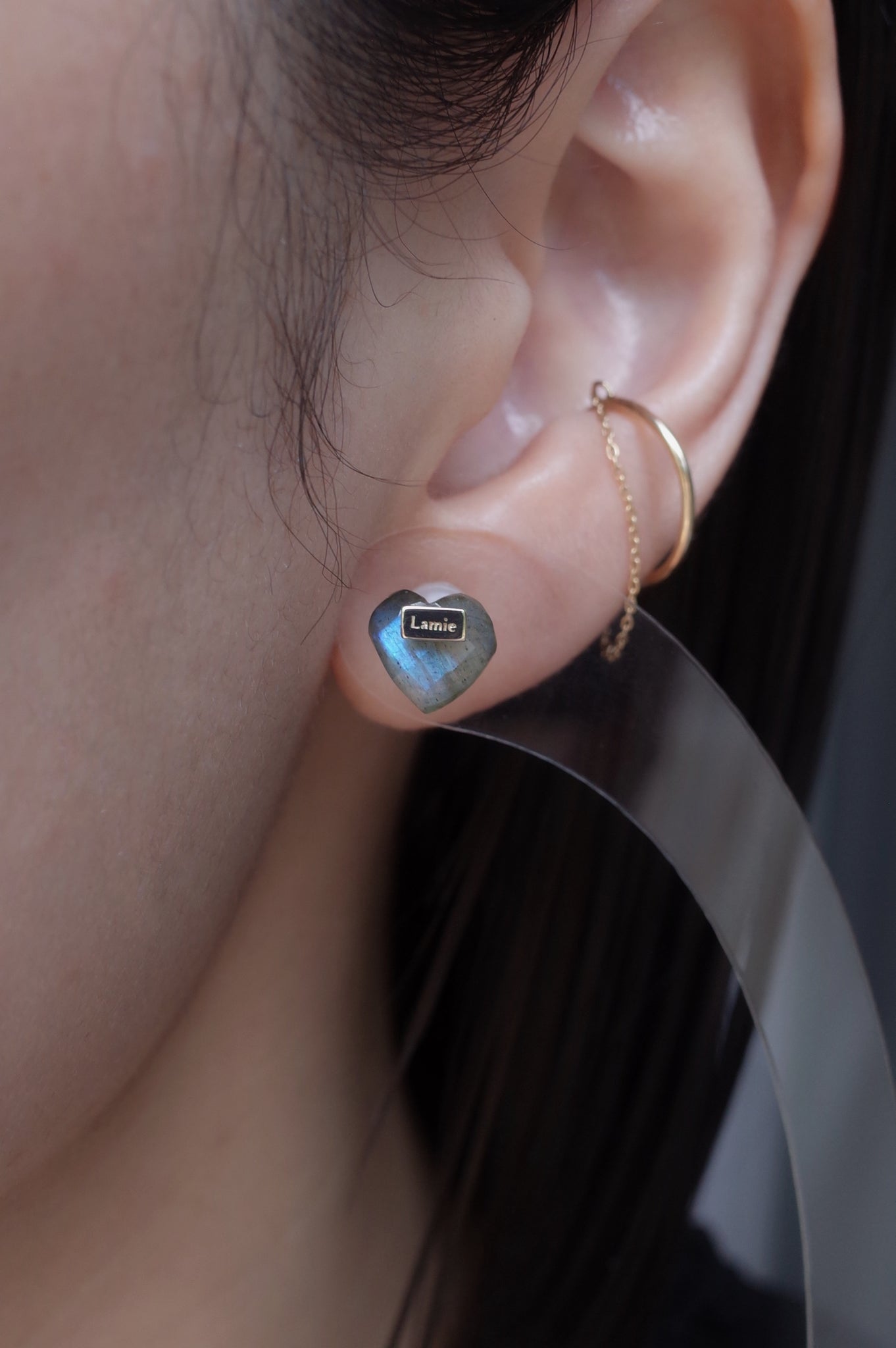 Bag ピアス  №3605/ Labradorite