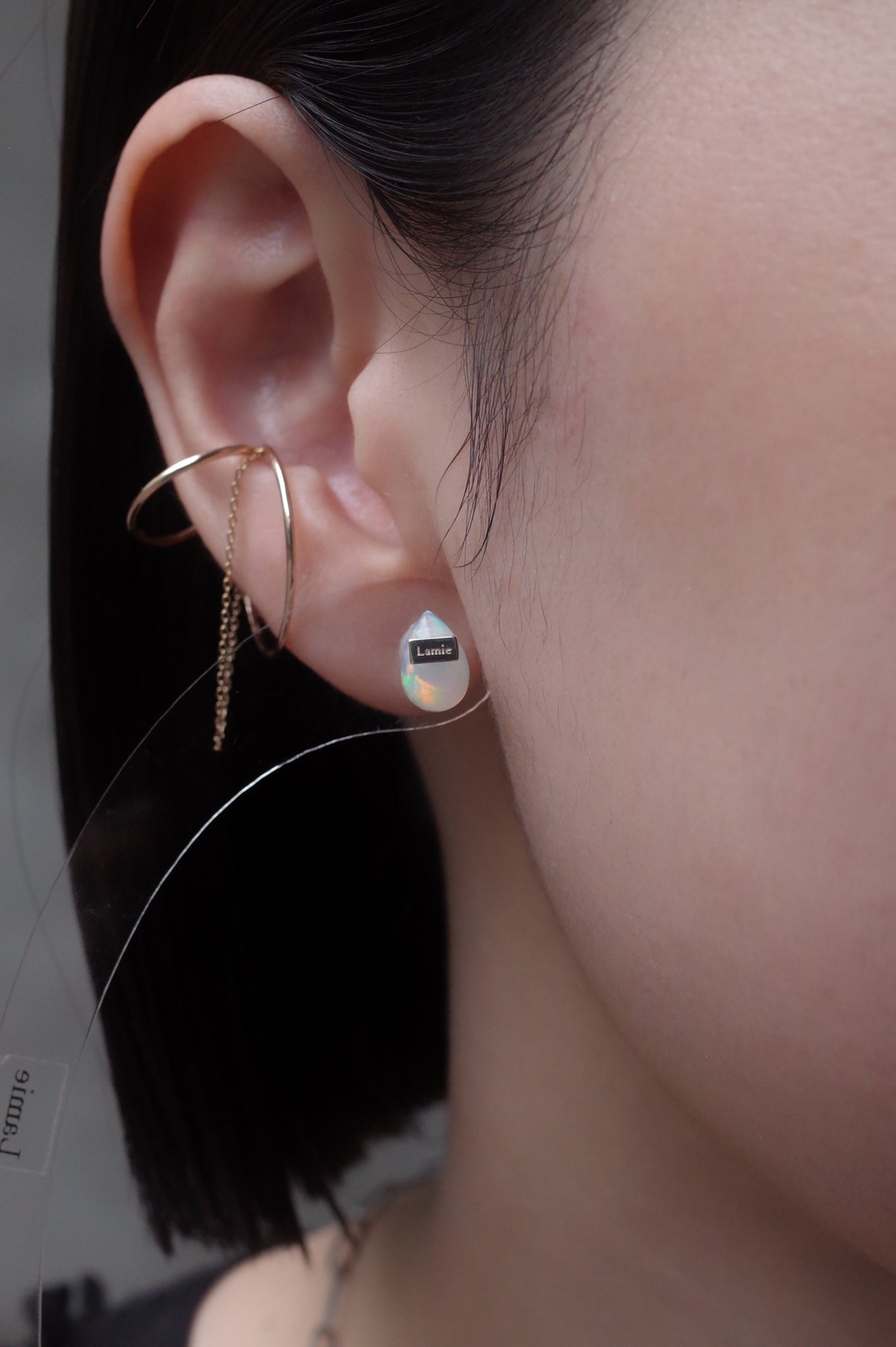 Bag ピアス  №8032/ Opal