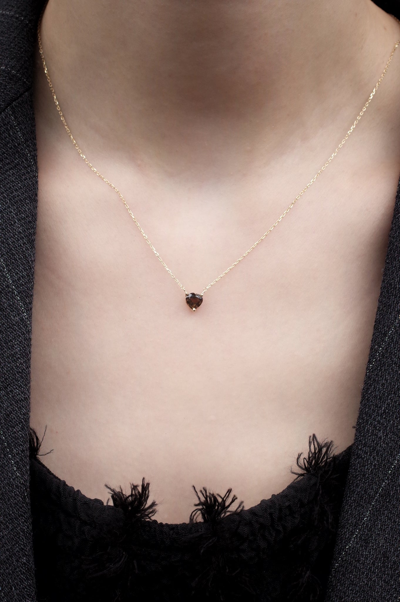 Dew ネックレス / Smoky Quartz