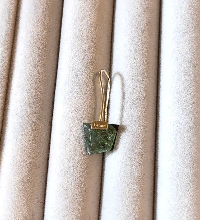 [Custom order only] Bag earrings / Tourmaline right ear (S)