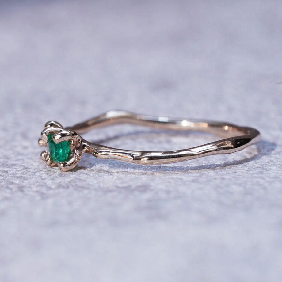 Charm Ring No.730/ Emerald×Diamond