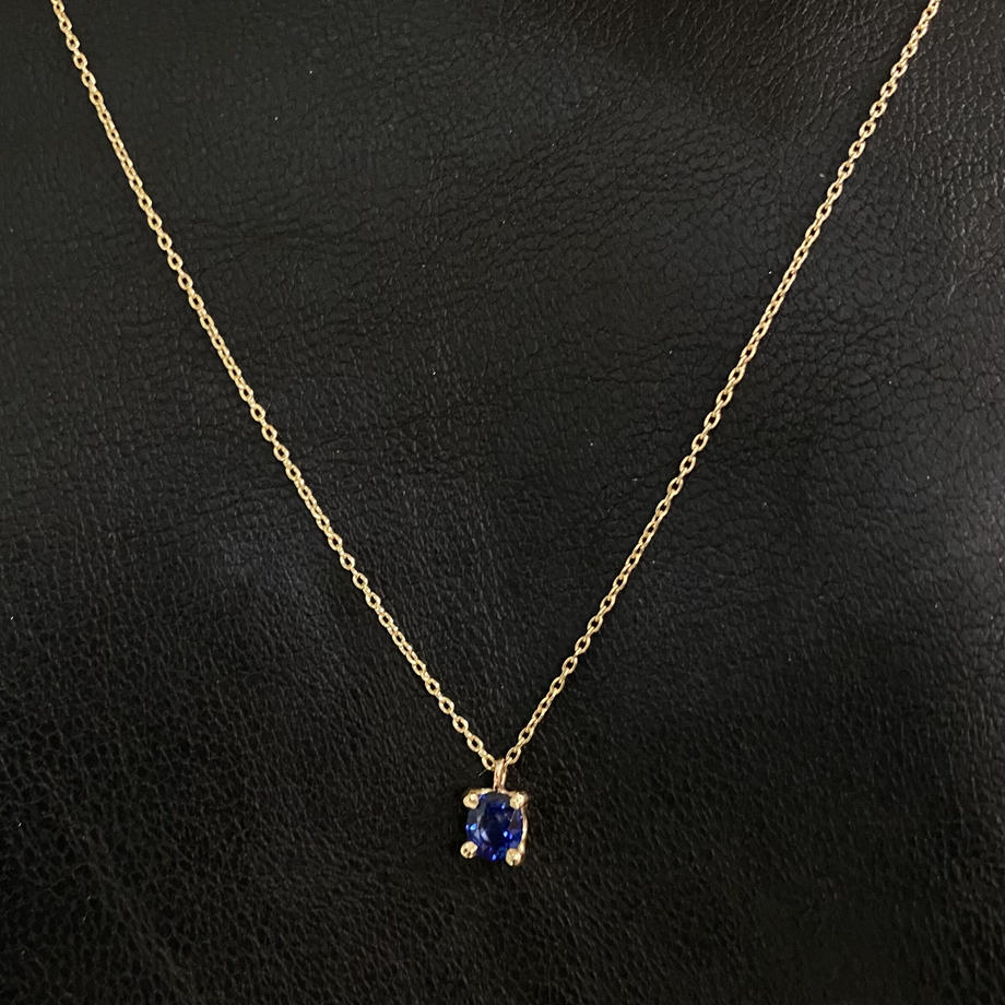 Charm Necklace No.793/  Sapphire