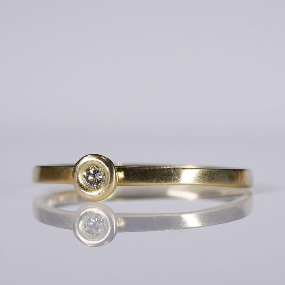 K18 Diamond Ring  №572